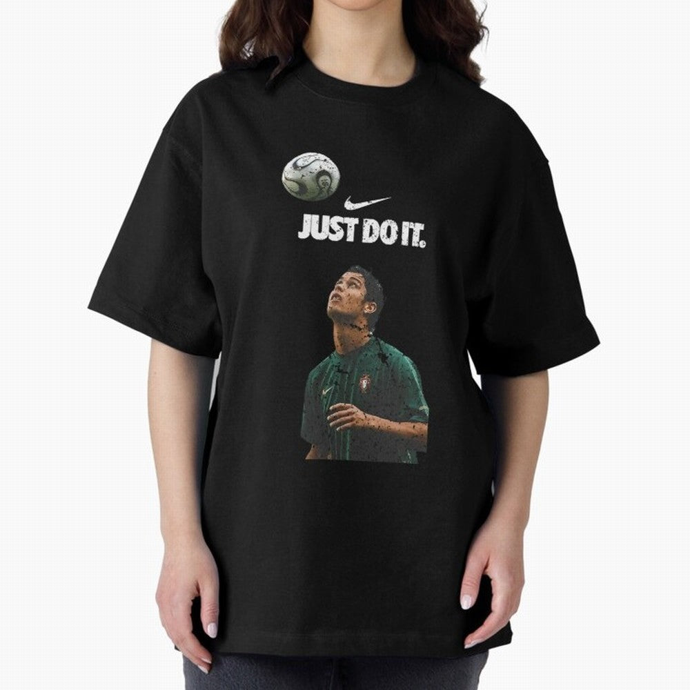 Cristiano Ronaldo Just Do It Oversized T-Shirt Celebrate Fan Culture around the FIFA World Cup 2026 Group Stage Journey through Haaland and Mbappe Highlights, Brazil Pride, Football History, Final Match Energy, Crowd Noise and Once in a Lifetime