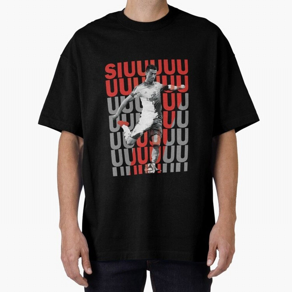 Siuuuuuu Cristiano Ronaldo Oversized T-Shirt Celebrate Unforgettable Nights in Global Football Passion for FIFA World Cup 2026 USA Canada Mexico, Built around Messi, Neymar and Mbappe, England, Soccer Culture, Superstar Moments, National Team