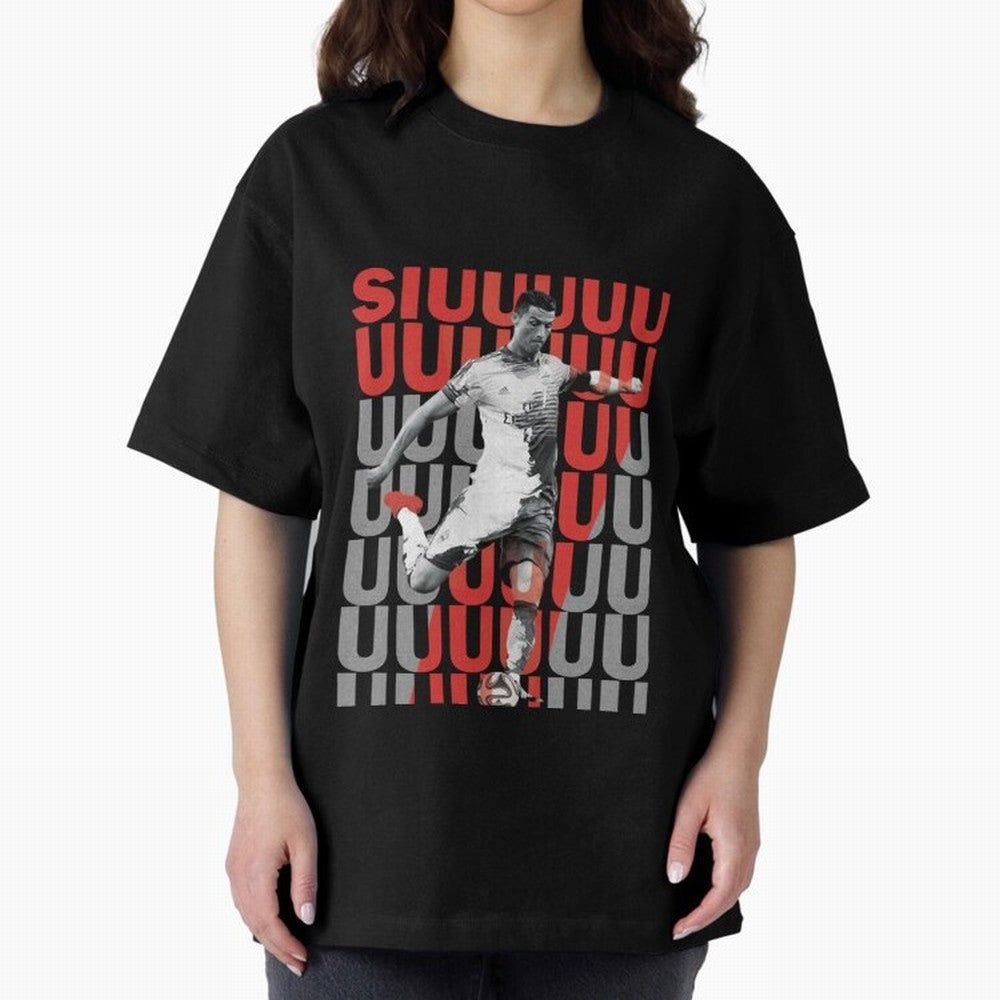 Siuuuuuu Cristiano Ronaldo Oversized T-Shirt Celebrate Unforgettable Nights in Global Football Passion for FIFA World Cup 2026 USA Canada Mexico, Built around Messi, Neymar and Mbappe, England, Soccer Culture, Superstar Moments, National Team