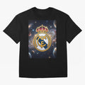 La Galaxia del Real Madrid Oversized T-Shirt Support FIFA World Cup 2026 USA Canada Mexico Spirit, Filled with France and Portugal, CR7, Global Supporter Spirit, Legendary Goals, National Colors and Tournament Celebration; Perfect for Supporters