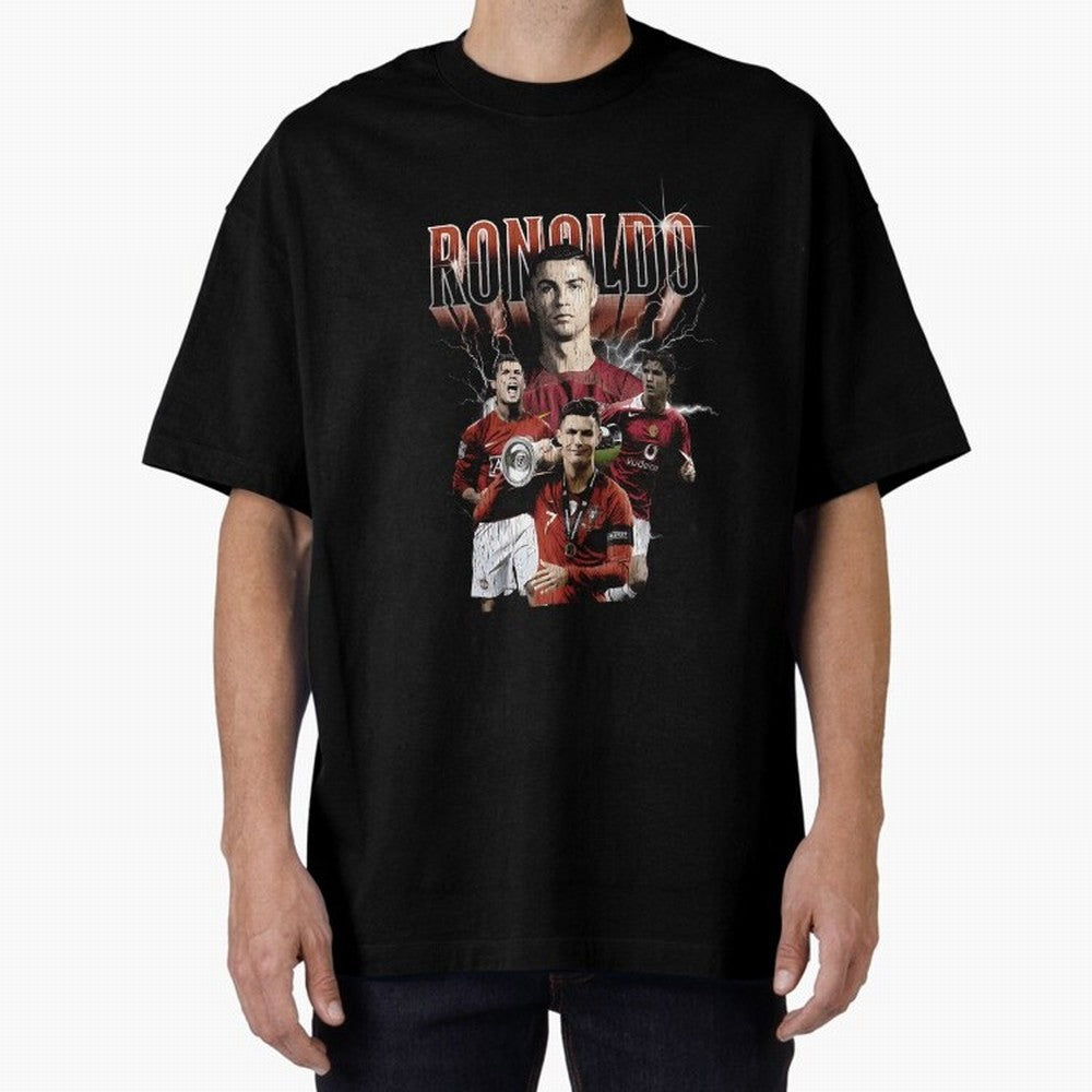 Cr7 footballer portuguese Oversized T-Shirt Enjoy the FIFA World Cup 2026 Group Stage Journey through Messi and Cristiano Ronaldo Highlights, Spain Pride, Fan Favorite Moments, National Team Passion, Big Match Drama and Soccer History; Created for