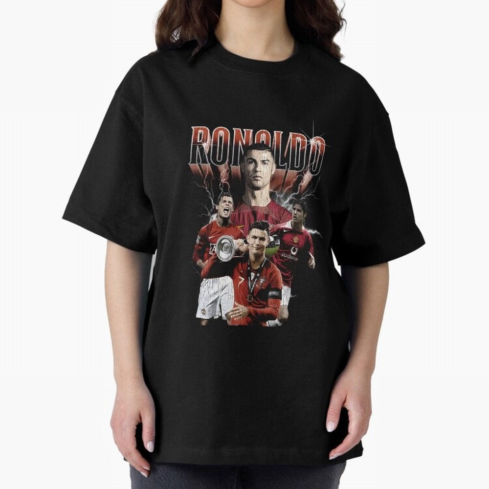 Cr7 footballer portuguese Oversized T-Shirt Enjoy the FIFA World Cup 2026 Group Stage Journey through Messi and Cristiano Ronaldo Highlights, Spain Pride, Fan Favorite Moments, National Team Passion, Big Match Drama and Soccer History; Created for