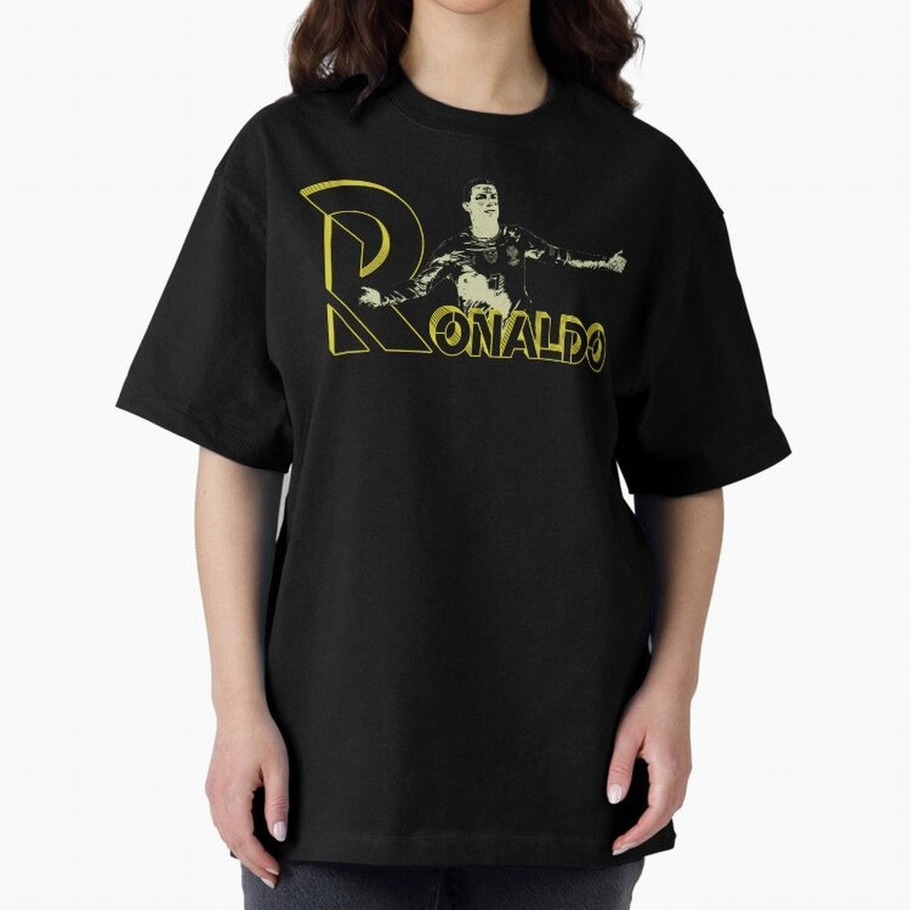 CR7 - ronaldo Oversized T-Shirt Show Your Love for Global Football Passion for FIFA World Cup 2026, Driven by CR7 and Messi, England, Football Festival Excitement, Trophy Ambitions, Country Rivalries and Star Player Buzz; Great for Watch Parties,
