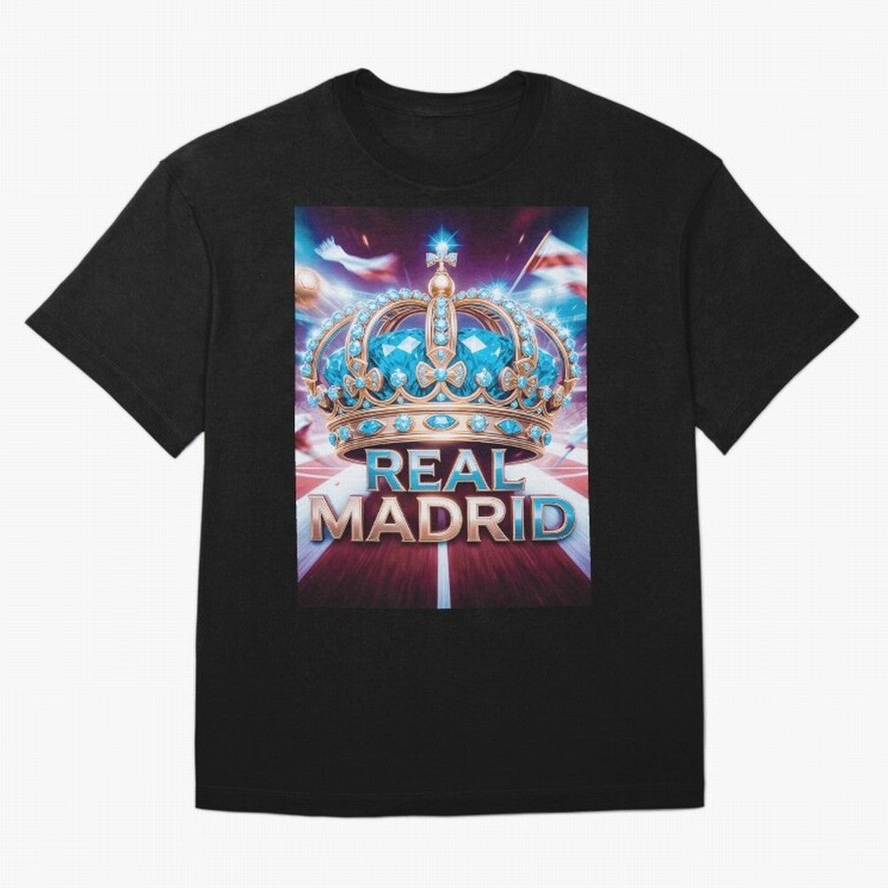 Real Madrid Oversized T-Shirt Refresh FIFA World Cup 2026 Group Stage Spirit, Filled with England, Cristiano Ronaldo, Haaland and CR7, Sports Nostalgia, International Competition, Famous Players and Unforgettable Victories; Perfect for Fans,