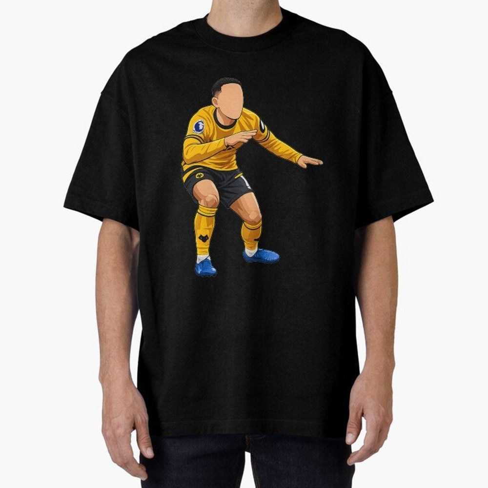 Matheus Cunha Goal Celebration Dance Oversized T-Shirt Make Every Kick Count in the FIFA World Cup 2026 Group Stage Journey through Messi and Cristiano Ronaldo Highlights, Portugal, Spain and Germany Pride, Football Passion, Legendary Performances,