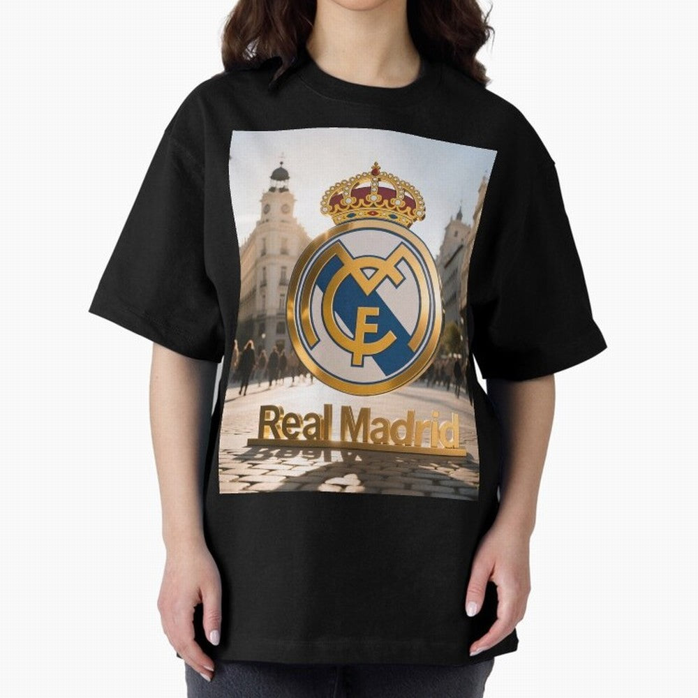 As¨ª as¨ª as¨ª Gana el Madrid Oversized T-Shirt Celebrate the Stars of Global Football Passion for FIFA World Cup 2026 USA Canada Mexico, Inspired by Haaland, Spain, Vintage Soccer Flavor, Modern Football Stars, National Flags and Final Night