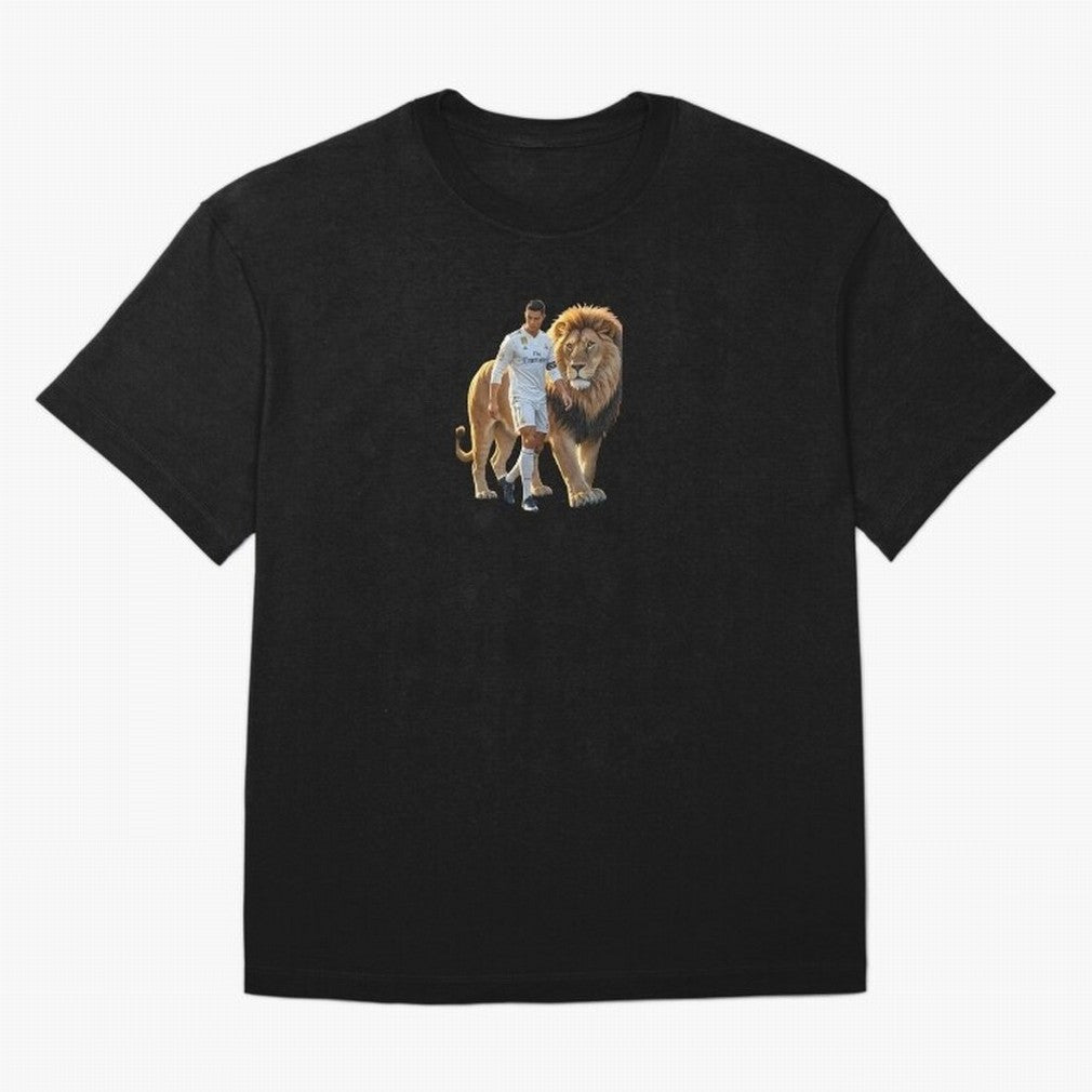 Christiano Ronaldo lion Oversized T-Shirt Bring Global Tournament Vibes to Match Day Hype around FIFA World Cup 2026, CR7 and Messi, Germany, Tournament Hype, Historic Matchups, Family Viewing Parties and Global Sports Pride; Perfect for Fans,