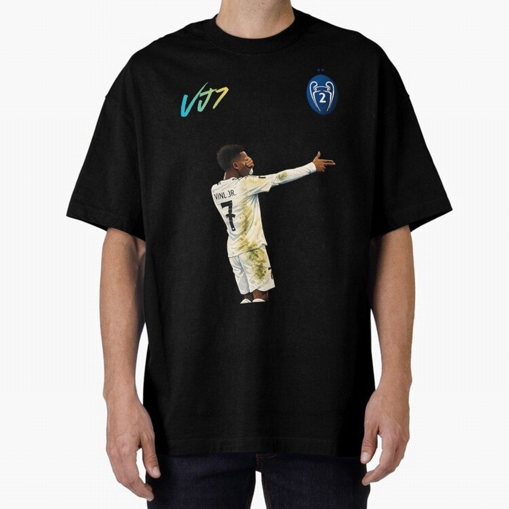 Vini Jr Oversized T-Shirt Make Game Day About FIFA World Cup 2026 Group Stage Spirit, Made for France, Messi, Game Day Rituals, Football Legends, Country Pride and the Road to the Final; Perfect for People Who Love Argentina, Brazil, France,