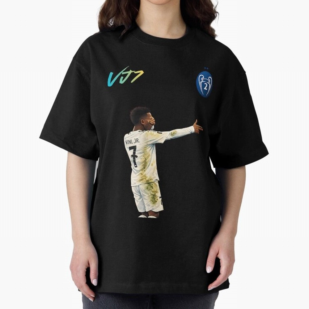 Vini Jr Oversized T-Shirt Make Game Day About FIFA World Cup 2026 Group Stage Spirit, Made for France, Messi, Game Day Rituals, Football Legends, Country Pride and the Road to the Final; Perfect for People Who Love Argentina, Brazil, France,