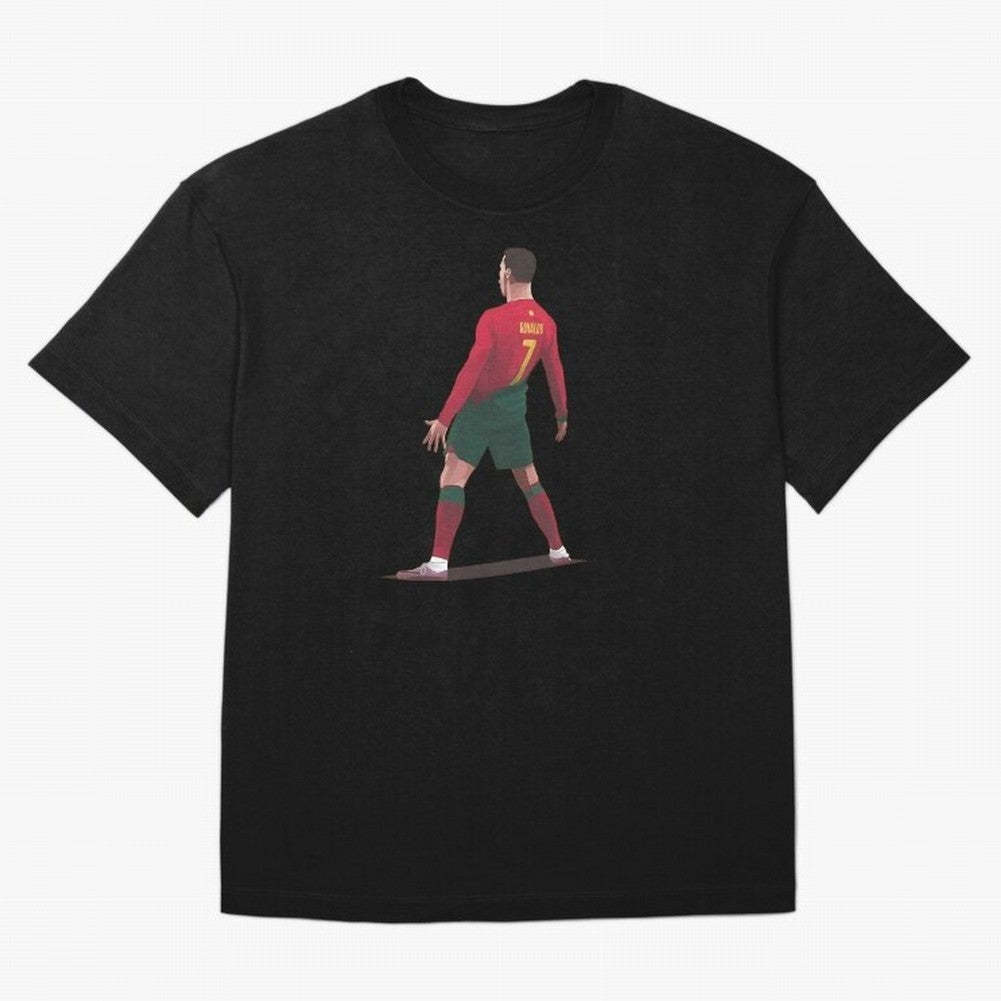 CR7 Celebration Pose Oversized T-Shirt Celebrate Every Goal in Global Football Passion for FIFA World Cup 2026, Celebrating Mbappe and Neymar, Germany, Game Day Rituals, Football Legends, Country Pride and the Road to the Final; Great for