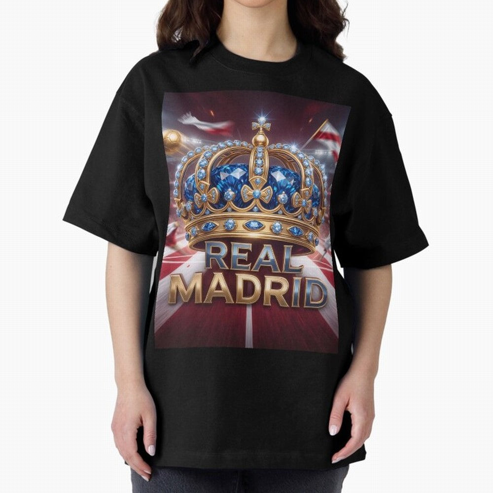 The Diamond of Real Madrid Oversized T-Shirt Represent Football Lovers during the FIFA World Cup 2026 Group Stage Journey through Messi Highlights, Argentina and Brazil Pride, Global Supporter Spirit, Legendary Goals, National Colors and Tournament