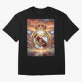 Tormenta del F¨²tbol Oversized T-Shirt Celebrate Unforgettable Nights in Match Day Hype around FIFA World Cup 2026 Group Stage, Messi, Spain, Fan Favorite Moments, National Team Passion, Big Match Drama and Soccer History; Ideal for Passionate Fans