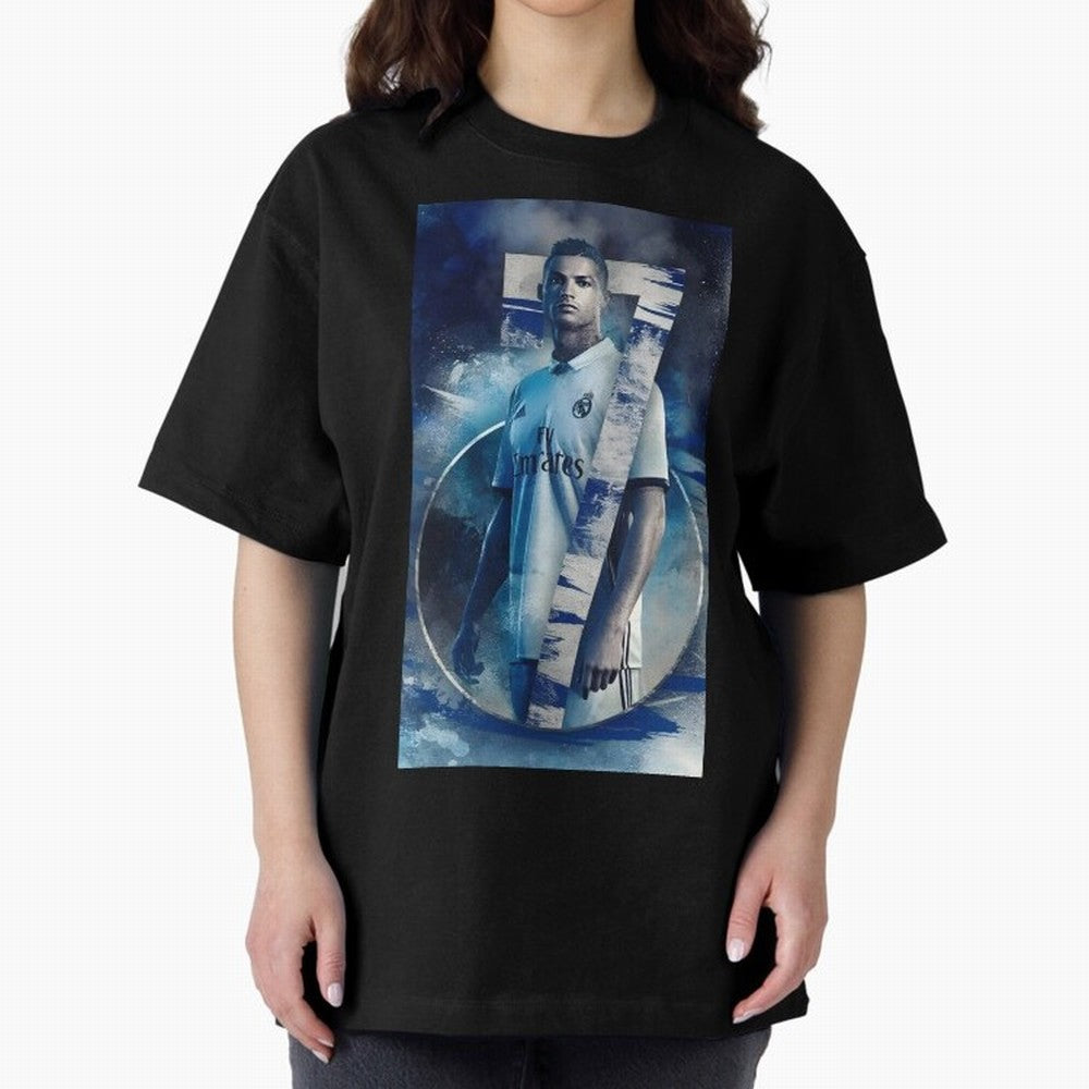 Cr7 art design wallpaper Oversized T-Shirt Share FIFA World Cup 2026 Group Stage Spirit, Celebrating Netherlands, Cristiano Ronaldo, Football Passion, Legendary Performances, Festival Vibes and Supporter Community; Made for Collectors Who Enjoy