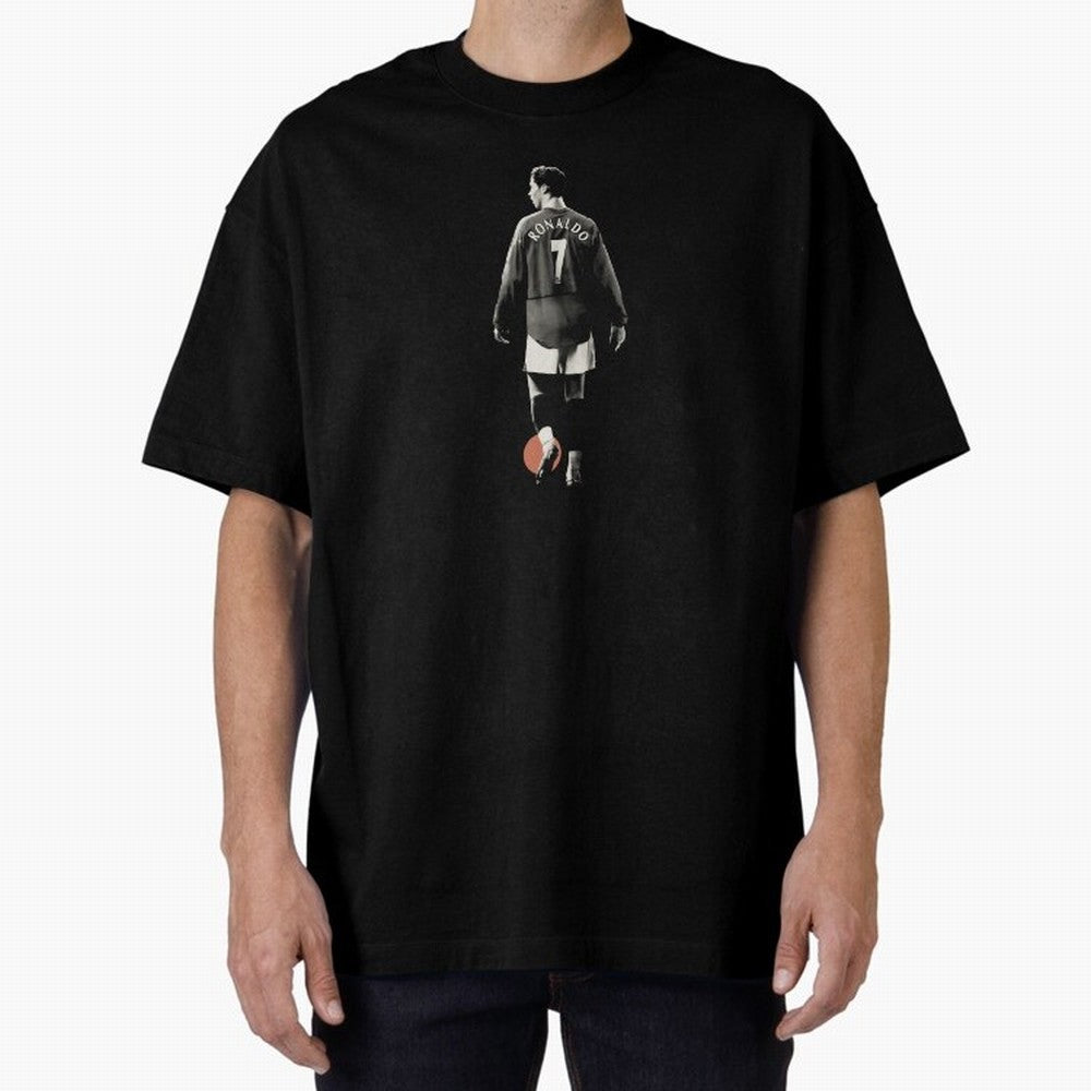 Cristiano Ronaldo Cr7 Minimalist Oversized T-Shirt Bring International Match Energy to FIFA World Cup 2026 USA Canada Mexico Inspired by CR7 and Messi, Argentina and Brazil Energy, Classic Soccer Heritage, Championship Pressure, Fan Loyalty and
