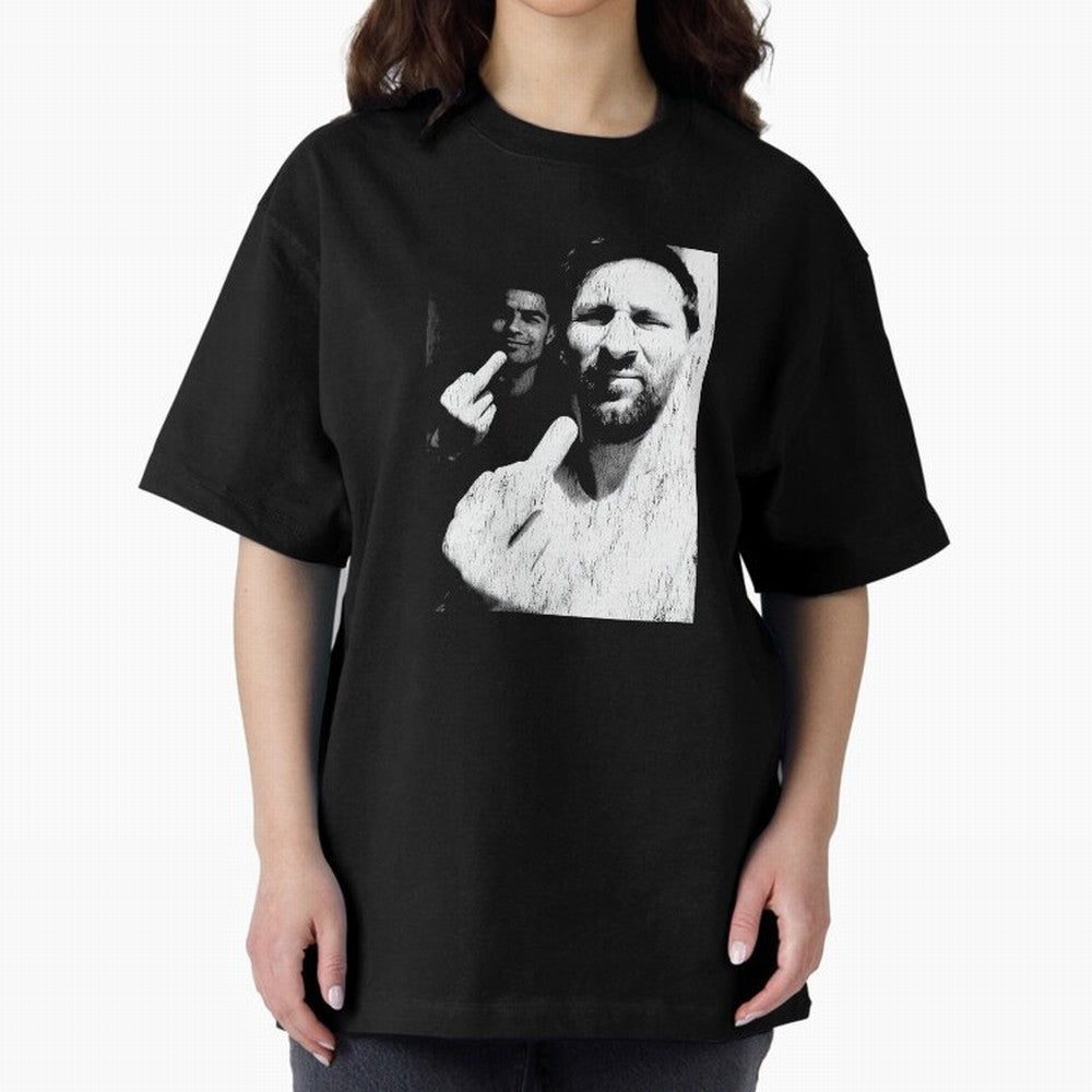 Cristiano Ronaldo & Messi Vintage Oversized T-Shirt Show Match Day Excitement for FIFA World Cup 2026 for Fans of Mbappe and Neymar and Argentina, Bringing Stadium Memories, Football Loyalty, International Chants and Championship Tradition; Ideal