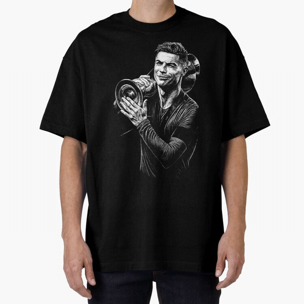 Cristiano Ronaldo Nations League Cup Oversized T-Shirt Share the Excitement of FIFA World Cup 2026 Spirit, Built around Germany, Cristiano Ronaldo, Haaland and CR7, Stadium Chants, National Pride, Trophy Dreams and Unforgettable Football Memories;