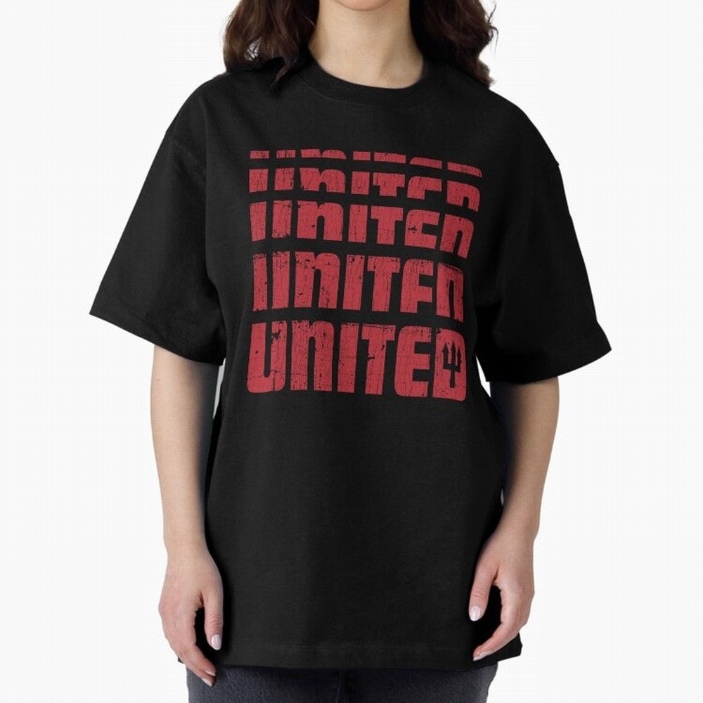 United United United Oversized T-Shirt Follow FIFA World Cup 2026 Group Stage Celebrating Haaland and Mbappe, England and Germany Energy, Retro Football Energy, Iconic Rivalries, Trophy Chase Drama and Stadium Atmosphere; Ideal for Football Dads,