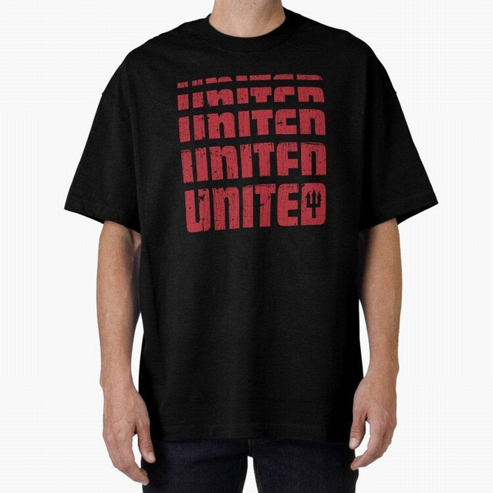 United United United Oversized T-Shirt Follow FIFA World Cup 2026 Group Stage Celebrating Haaland and Mbappe, England and Germany Energy, Retro Football Energy, Iconic Rivalries, Trophy Chase Drama and Stadium Atmosphere; Ideal for Football Dads,