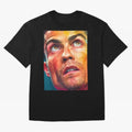 Cristiano Ronaldo Football Soccer Player Intense Color Portrait Oversized T-Shirt Represent FIFA World Cup 2026 for Fans of Haaland and England, France and Netherlands, Bringing Fan Favorite Moments, National Team Passion, Big Match Drama and