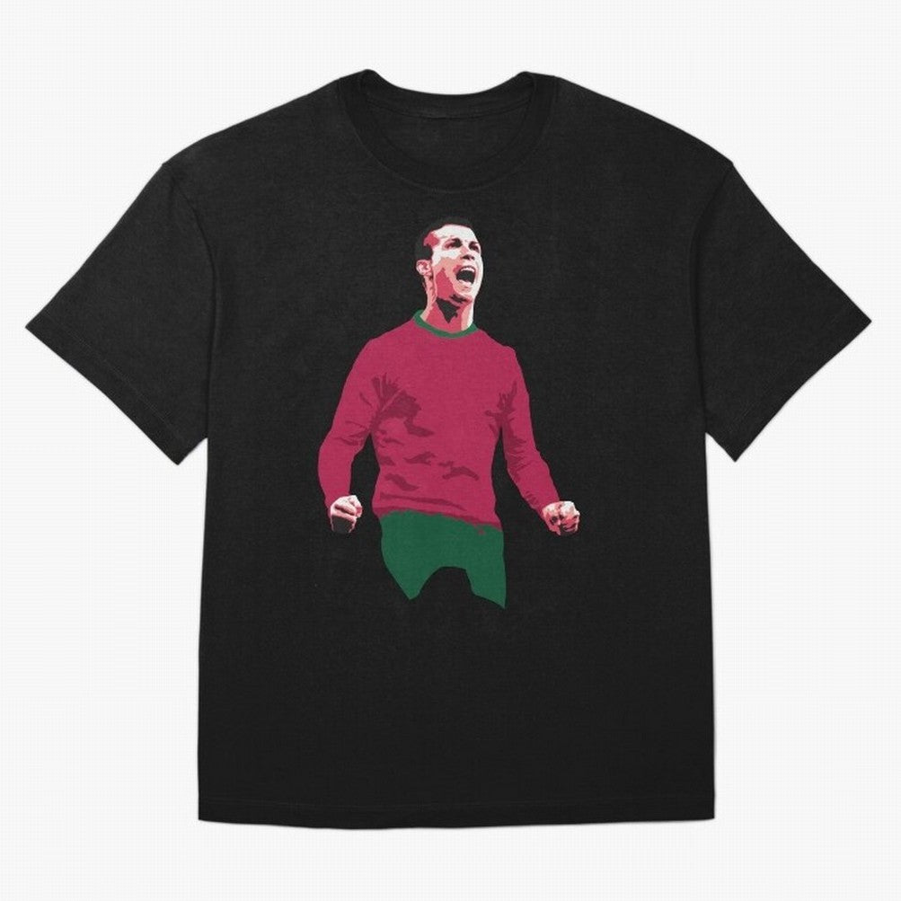 Ronaldo Oversized T-Shirt Follow the Road to Global Football Passion for FIFA World Cup 2026, with Haaland and Mbappe, England, France and Netherlands, Supporter Pride, Iconic Celebrations, Legendary Names and Global Match Day Energy; Ideal for