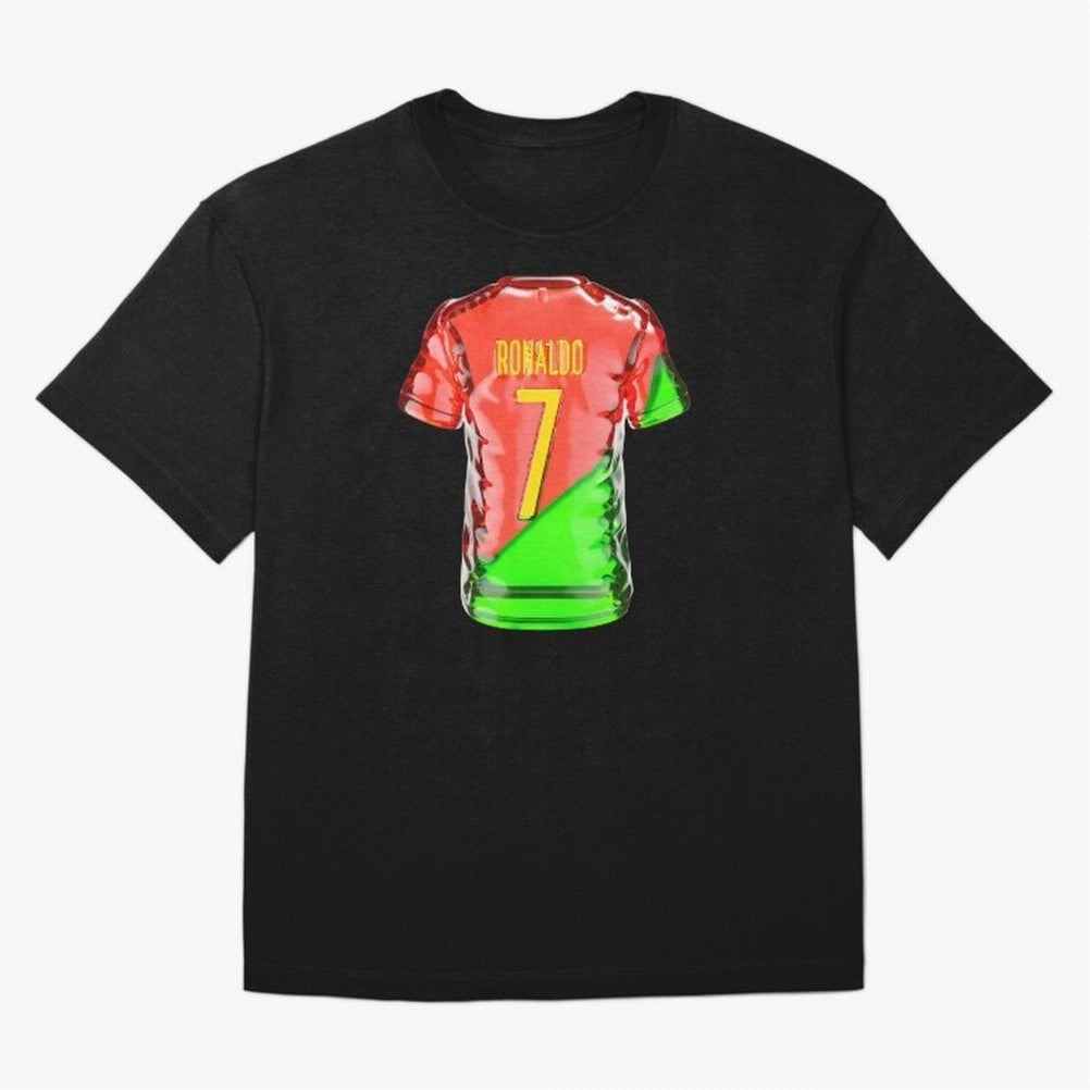 Cristiano Ronaldo Oversized T-Shirt Celebrate the Road through FIFA World Cup 2026 Filled with Messi, France and Portugal Energy, Football Festival Excitement, Trophy Ambitions, Country Rivalries and Star Player Buzz; Ideal for Football Dads,