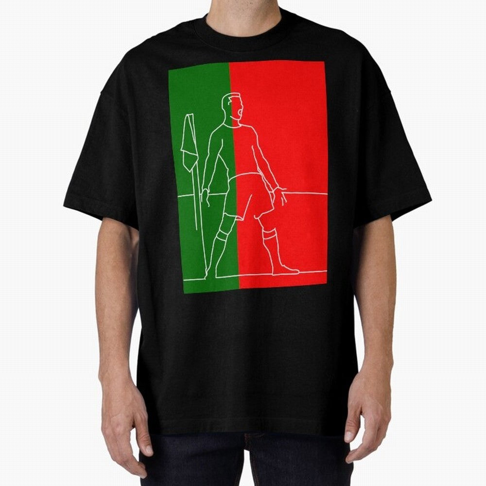 Siuuu! (color) Oversized T-Shirt Bring World Football Passion into Match Day Hype around FIFA World Cup 2026 USA Canada Mexico, CR7, Portugal, Worldwide Fan Energy, Dramatic Goals, Stadium Lights and Championship Celebrations; Made for Collectors