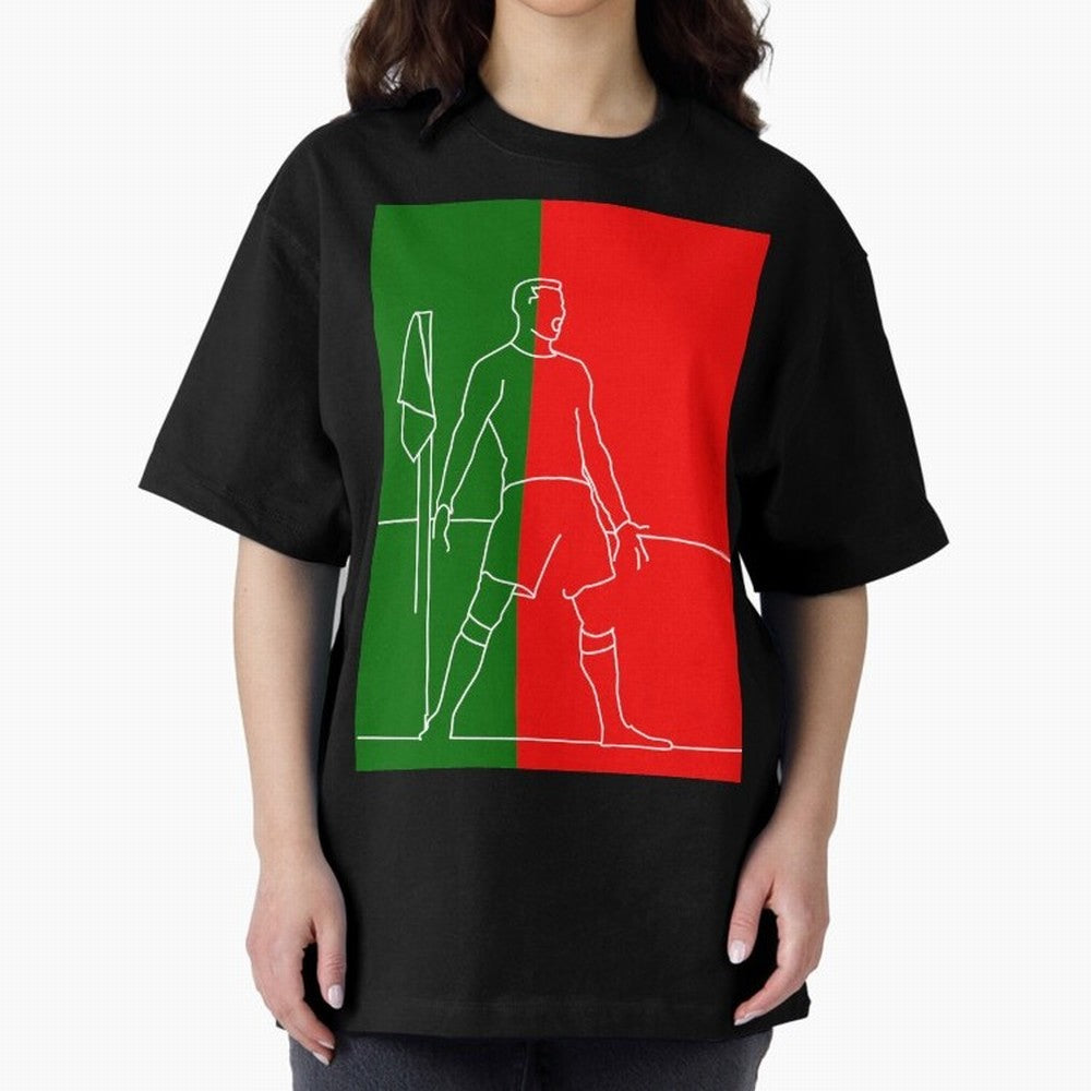 Siuuu! (color) Oversized T-Shirt Bring World Football Passion into Match Day Hype around FIFA World Cup 2026 USA Canada Mexico, CR7, Portugal, Worldwide Fan Energy, Dramatic Goals, Stadium Lights and Championship Celebrations; Made for Collectors