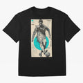 Futuristic Cristiano Ronaldo Illustration ¨C Cyber-Tech Football Art Oversized T-Shirt Remember Iconic Moments from Match Day Hype around FIFA World Cup 2026 USA Canada Mexico, Messi, CR7 and Mbappe, Spain, Championship Spirit, Famous Goals,