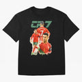 CR7 Cristiano Ronaldo illustration watercolour Oversized T-Shirt Spotlight Match Day Hype around FIFA World Cup 2026 USA Canada Mexico, Neymar, Haaland and Cristiano Ronaldo, England, France and Netherlands, Fan Favorite Moments, National Team