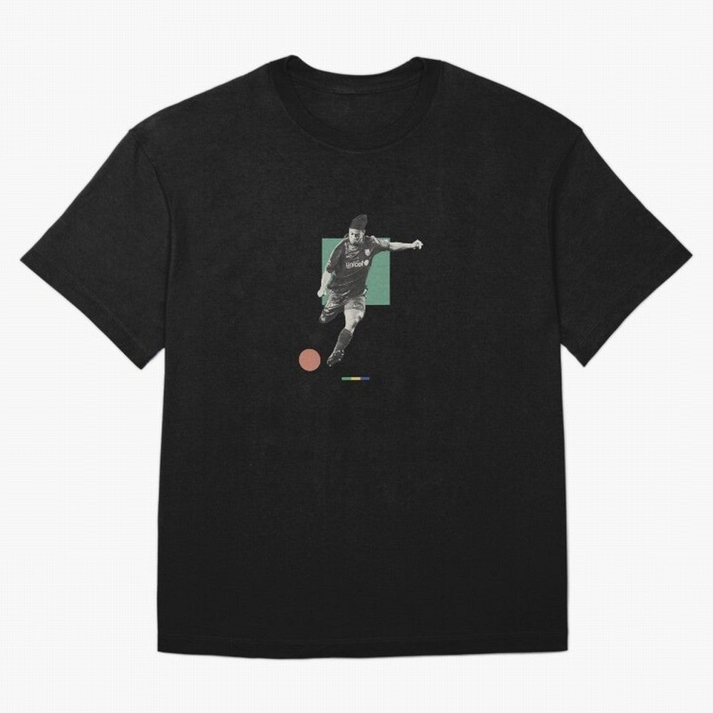 Ronaldinho Minimalist Oversized T-Shirt Honor the Football Icons of FIFA World Cup 2026 USA Canada Mexico Spirit, Featuring Spain, Haaland and Mbappe, Match Day Excitement, Supporter Culture, Golden Goals and Global Football Passion; Great for