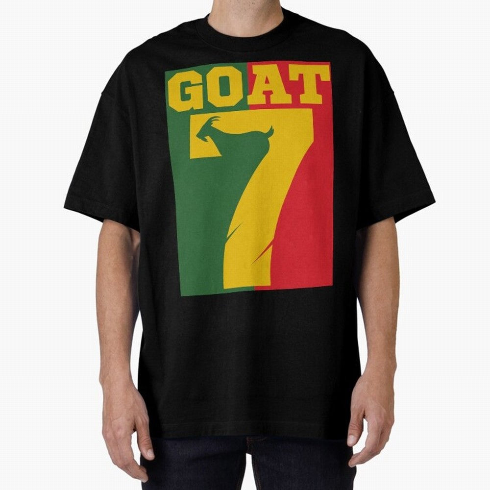 World Cup 2026 The Goat CR 7 Portugal Oversized T-Shirt Turn Up for Global Football Passion for FIFA World Cup 2026 USA Canada Mexico, Inspired by Messi and Cristiano Ronaldo, Brazil, Portugal and Argentina, Football Festival Excitement, Trophy