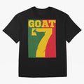 World Cup 2026 The Goat CR 7 Portugal Oversized T-Shirt Turn Up for Global Football Passion for FIFA World Cup 2026 USA Canada Mexico, Inspired by Messi and Cristiano Ronaldo, Brazil, Portugal and Argentina, Football Festival Excitement, Trophy