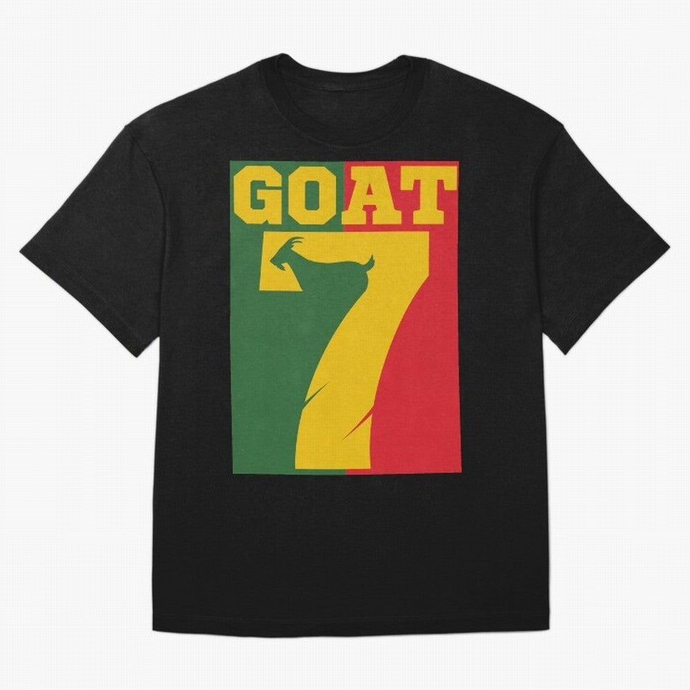 World Cup 2026 The Goat CR 7 Portugal Oversized T-Shirt Turn Up for Global Football Passion for FIFA World Cup 2026 USA Canada Mexico, Inspired by Messi and Cristiano Ronaldo, Brazil, Portugal and Argentina, Football Festival Excitement, Trophy