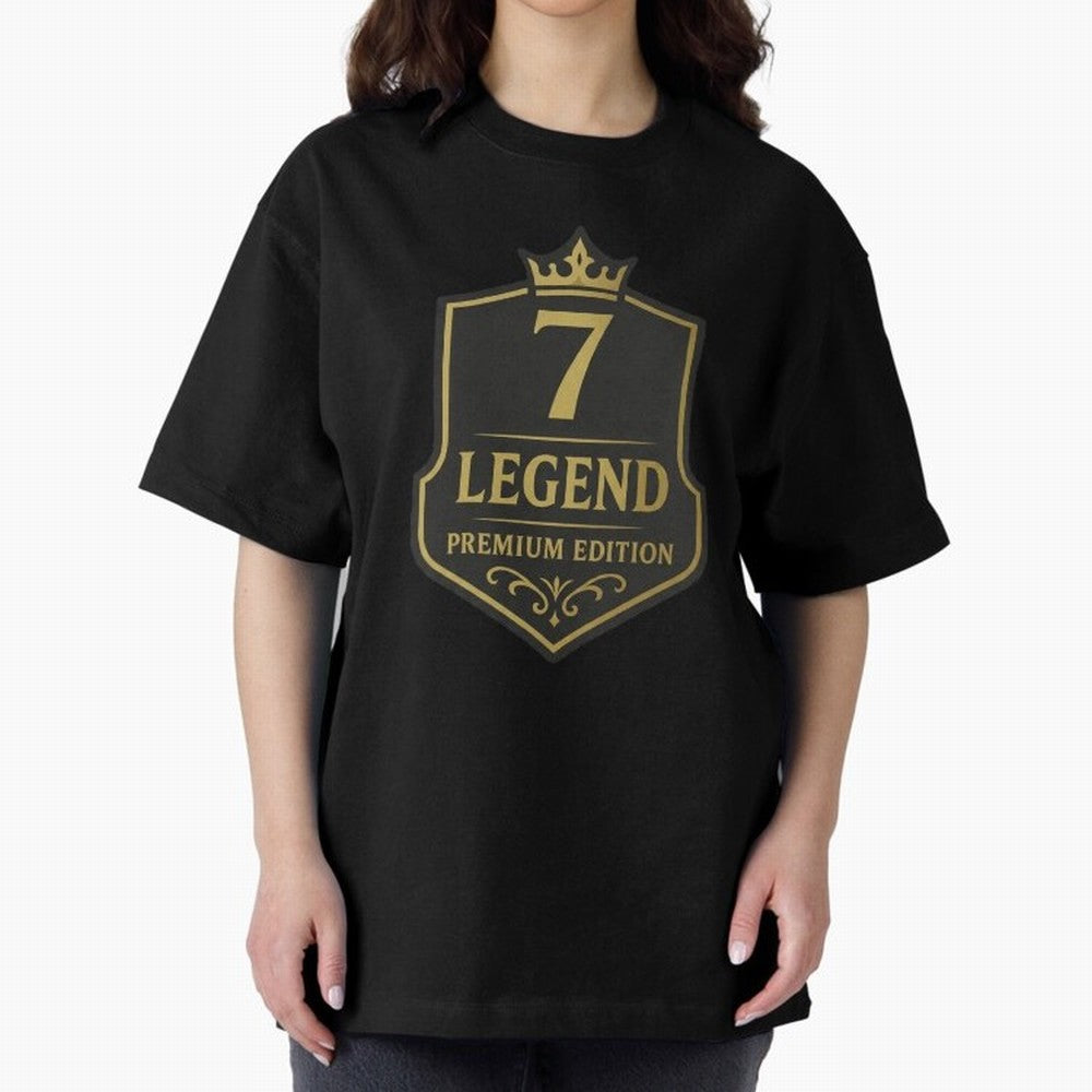 7Legend Football Inspired Number 7 T-Shirt Oversized T-Shirt Follow FIFA World Cup 2026 Group Stage for Fans of Mbappe and Argentina, Bringing Stadium Memories, Football Loyalty, International Chants and Championship Tradition; Great for Supporters