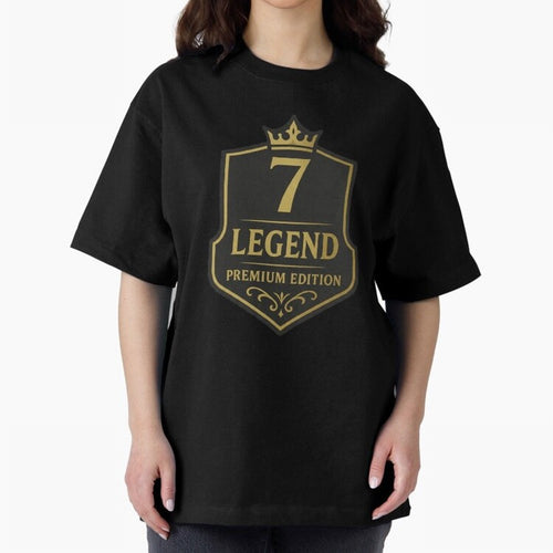 7Legend Football Inspired Number 7 T-Shirt Oversized T-Shirt Follow FIFA World Cup 2026 Group Stage for Fans of Mbappe and Argentina, Bringing Stadium Memories, Football Loyalty, International Chants and Championship Tradition; Great for Supporters