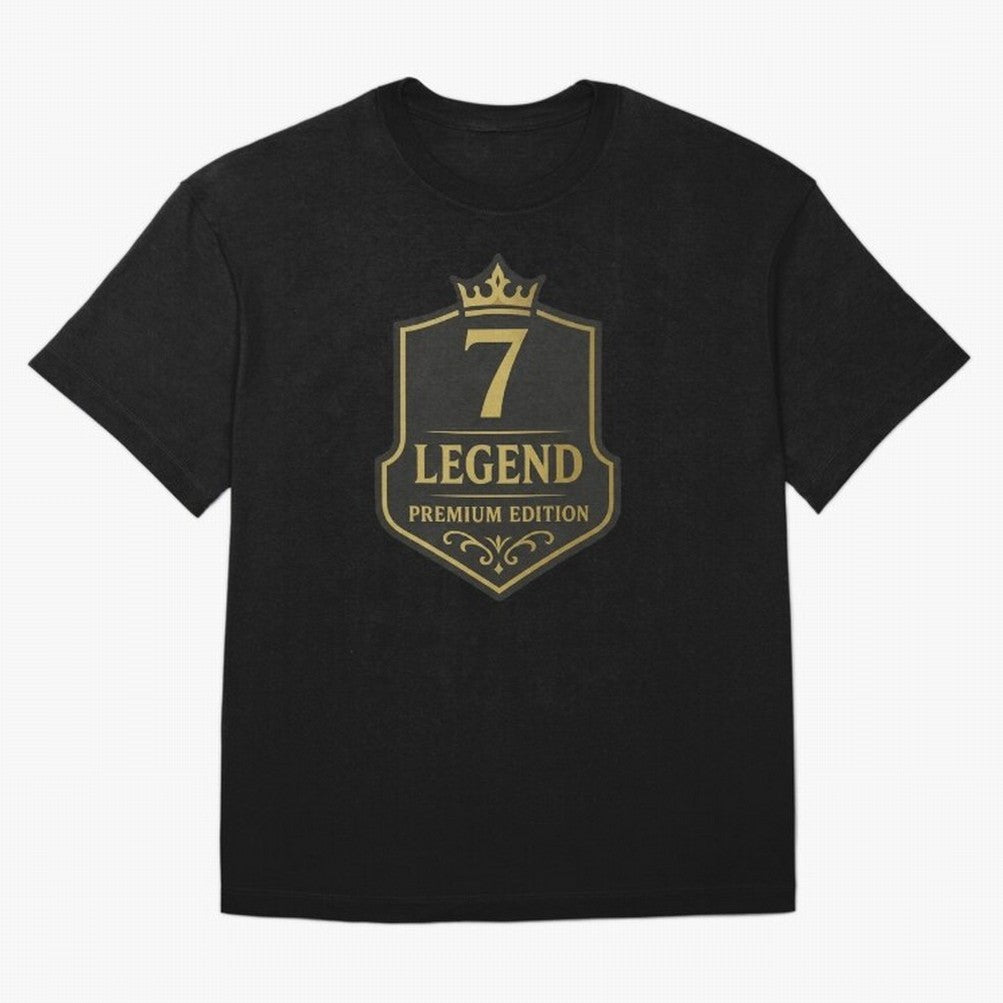 7Legend Football Inspired Number 7 T-Shirt Oversized T-Shirt Follow FIFA World Cup 2026 Group Stage for Fans of Mbappe and Argentina, Bringing Stadium Memories, Football Loyalty, International Chants and Championship Tradition; Great for Supporters