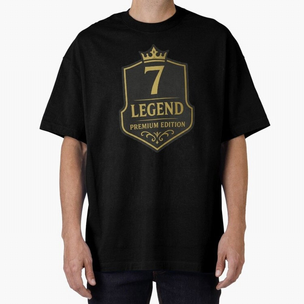 7Legend Football Inspired Number 7 T-Shirt Oversized T-Shirt Follow FIFA World Cup 2026 Group Stage for Fans of Mbappe and Argentina, Bringing Stadium Memories, Football Loyalty, International Chants and Championship Tradition; Great for Supporters