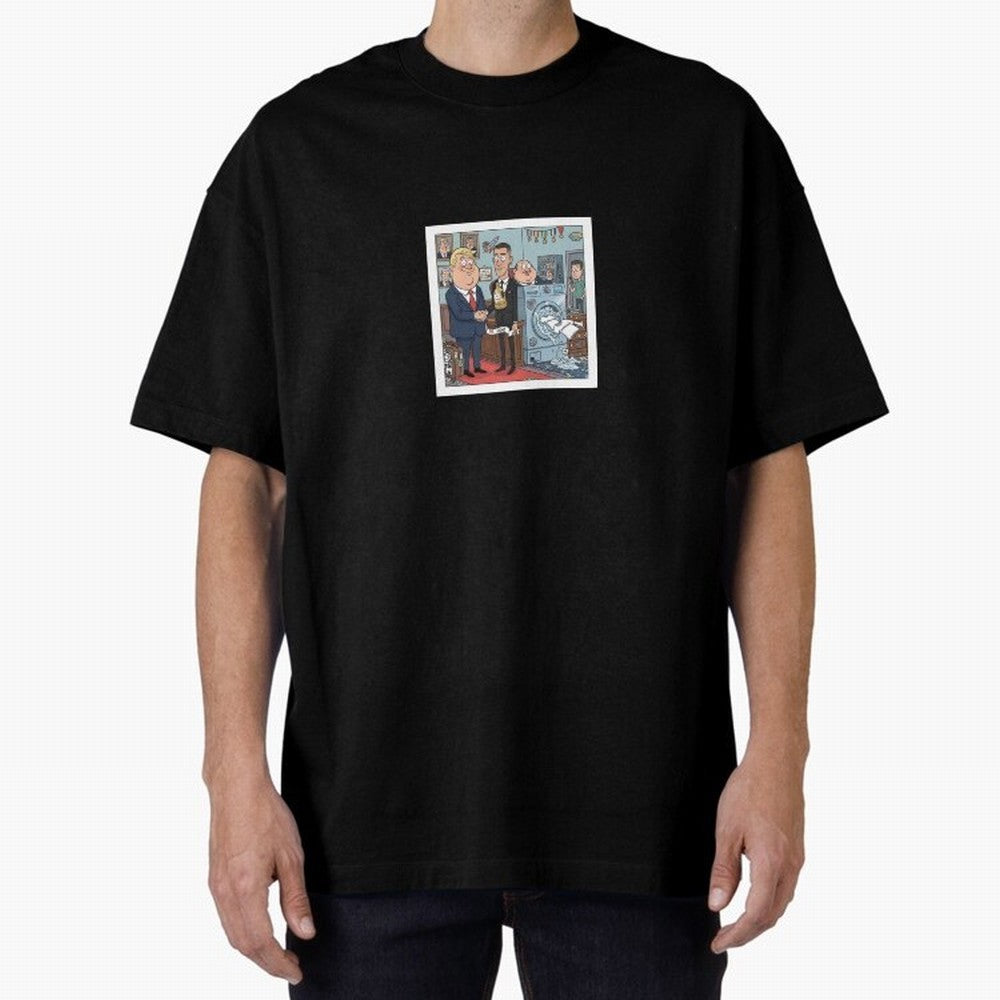 Ronaldo at White House Dinner Oversized T-Shirt Relive FIFA World Cup 2026 Group Stage for Fans of Messi and Portugal, Bringing Worldwide Fan Energy, Dramatic Goals, Stadium Lights and Championship Celebrations; Great for Watch Parties, Sports