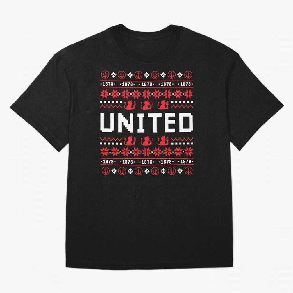 Manchester United Christmas Oversized T-Shirt Get Ready for FIFA World Cup 2026 Group Stage Celebrating CR7, Portugal, Spain and Germany Energy, Stadium Memories, Football Loyalty, International Chants and Championship Tradition; Ideal for Football