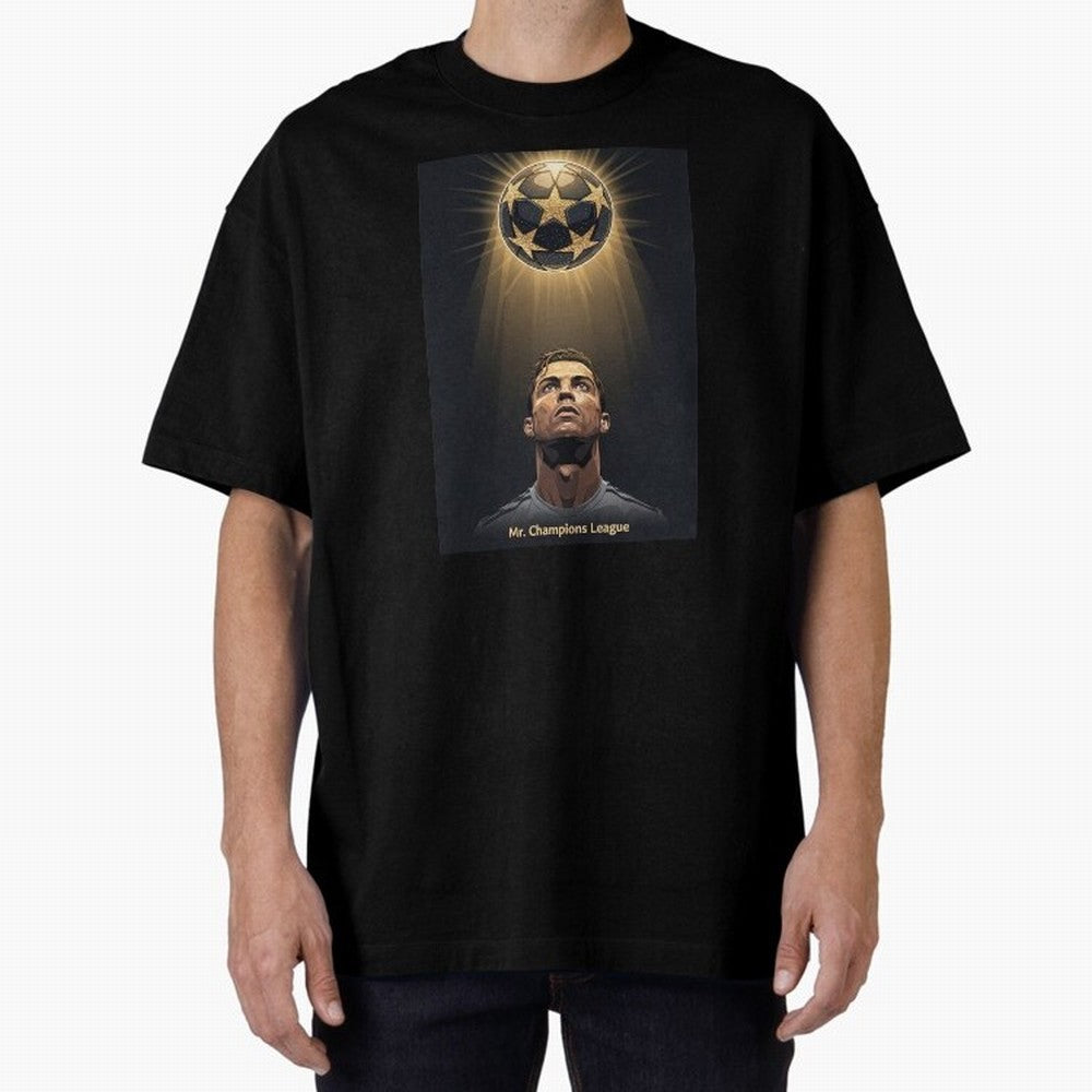 Ronaldo Madrid Oversized T-Shirt Celebrate Rivalries and Pride in FIFA World Cup 2026 Spirit, Inspired by England and Germany, Messi, CR7 and Mbappe, Champion Mindset, Group Stage Buzz, Knockout Tension and Passionate Fan Culture; Perfect for