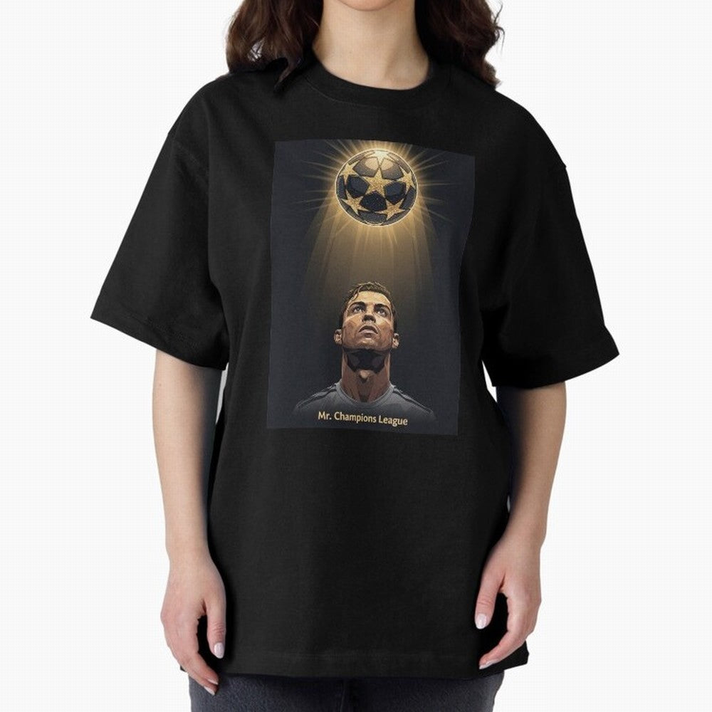 Ronaldo Madrid Oversized T-Shirt Celebrate Rivalries and Pride in FIFA World Cup 2026 Spirit, Inspired by England and Germany, Messi, CR7 and Mbappe, Champion Mindset, Group Stage Buzz, Knockout Tension and Passionate Fan Culture; Perfect for