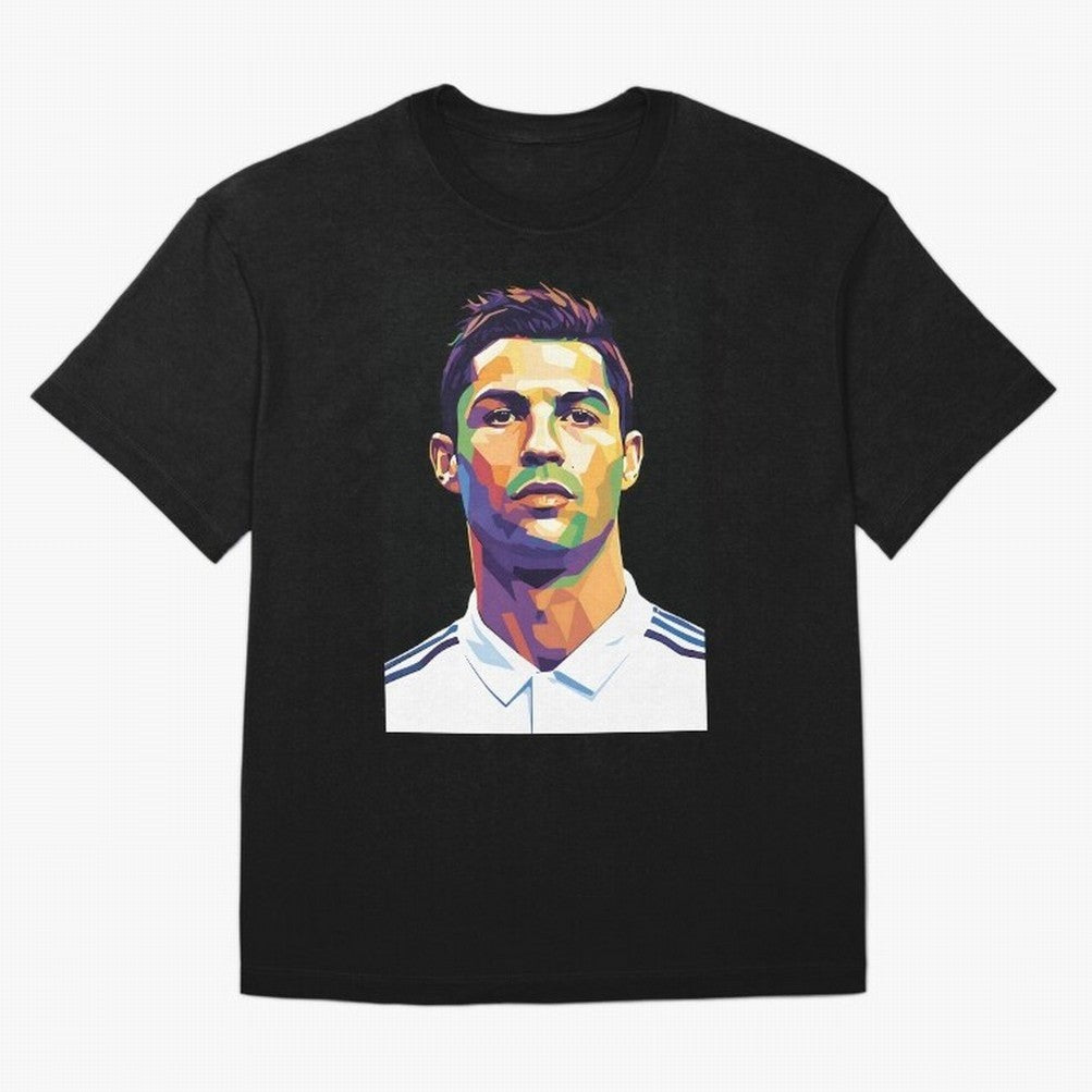 Cristiano Ronaldo Wpap Art Oversized T-Shirt Celebrate Fan Favorites in FIFA World Cup 2026 USA Canada Mexico Spirit, Featuring England, France and Netherlands, Mbappe and Neymar, Game Day Rituals, Football Legends, Country Pride and the Road to