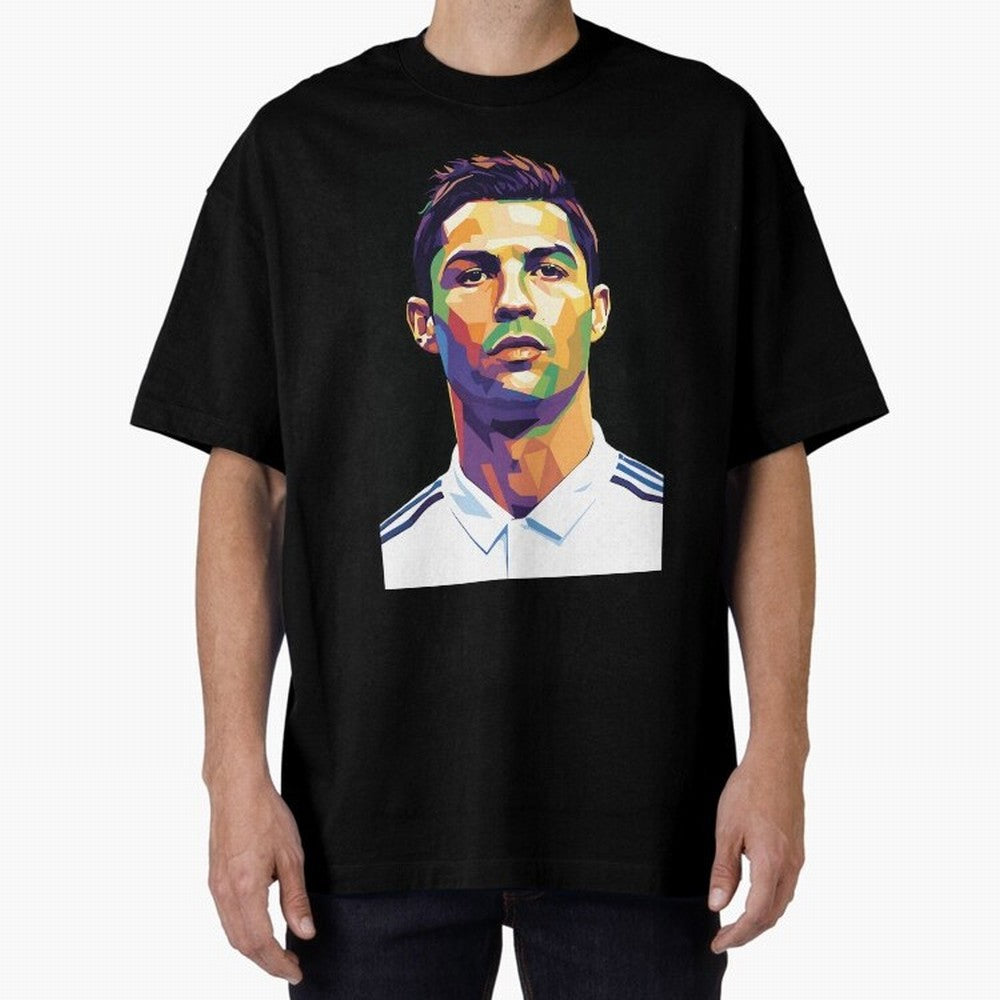 Cristiano Ronaldo Wpap Art Oversized T-Shirt Celebrate Fan Favorites in FIFA World Cup 2026 USA Canada Mexico Spirit, Featuring England, France and Netherlands, Mbappe and Neymar, Game Day Rituals, Football Legends, Country Pride and the Road to