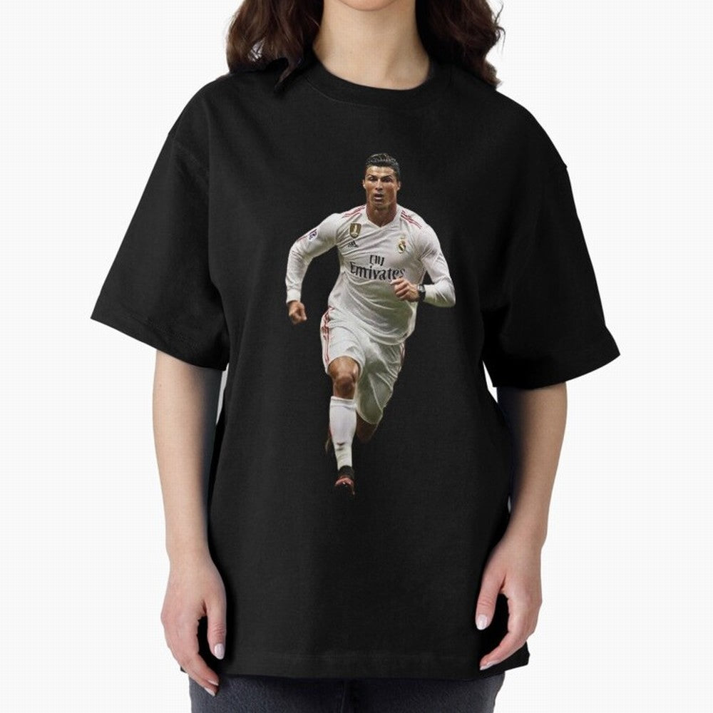 Cristiano Ronaldo runner Oversized T-Shirt Celebrate National Team Dreams in Global Football Passion for FIFA World Cup 2026 Group Stage, Built around Neymar, England, France and Netherlands, Global Supporter Spirit, Legendary Goals, National