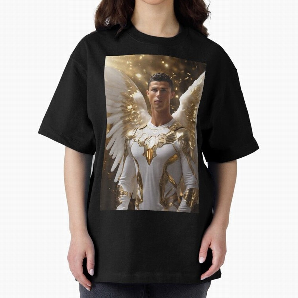 Cristiano Ronaldo angel 1 Oversized T-Shirt Join the Countdown to FIFA World Cup 2026 Group Stage Featuring Messi, Argentina and Brazil Energy, Supporter Pride, Iconic Celebrations, Legendary Names and Global Match Day Energy; Perfect for Fans,