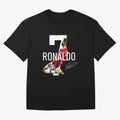 Cristiano Ronaldo - CR7 Oversized T-Shirt Capture Global Football Passion for FIFA World Cup 2026, Capturing Messi and Cristiano Ronaldo, Brazil, Championship Spirit, Famous Goals, Roaring Crowds and International Football Unity; Made for