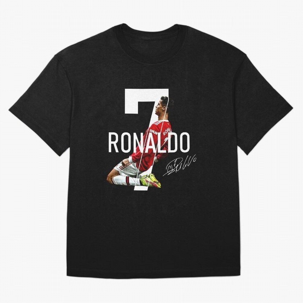 Cristiano Ronaldo - CR7 Oversized T-Shirt Capture Global Football Passion for FIFA World Cup 2026, Capturing Messi and Cristiano Ronaldo, Brazil, Championship Spirit, Famous Goals, Roaring Crowds and International Football Unity; Made for
