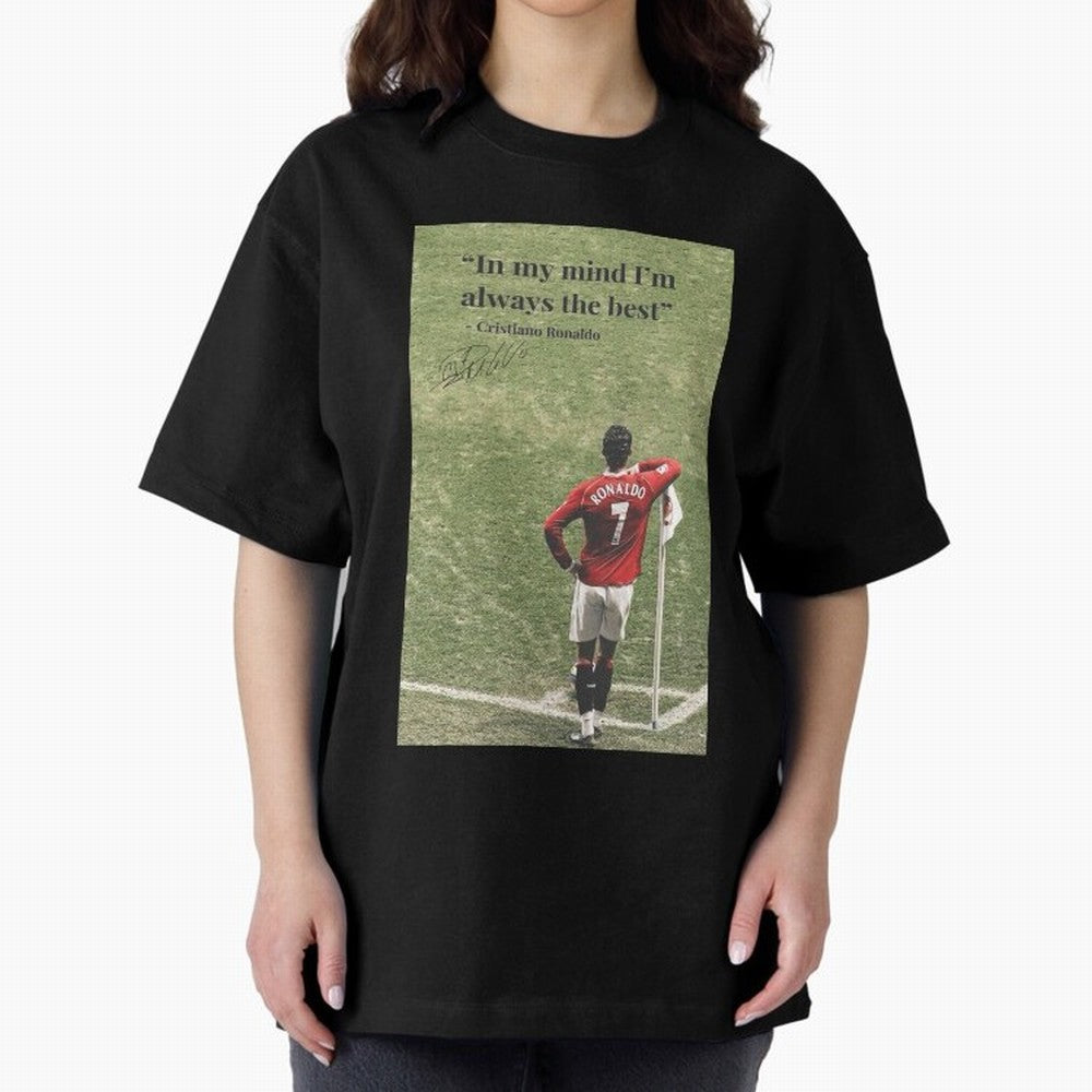Cristiano Ronaldo Motivation Oversized T-Shirt Turn Every Weekend Toward Global Football Passion for FIFA World Cup 2026, Featuring Neymar, England, France and Netherlands, Supporter Pride, Iconic Celebrations, Legendary Names and Global Match Day