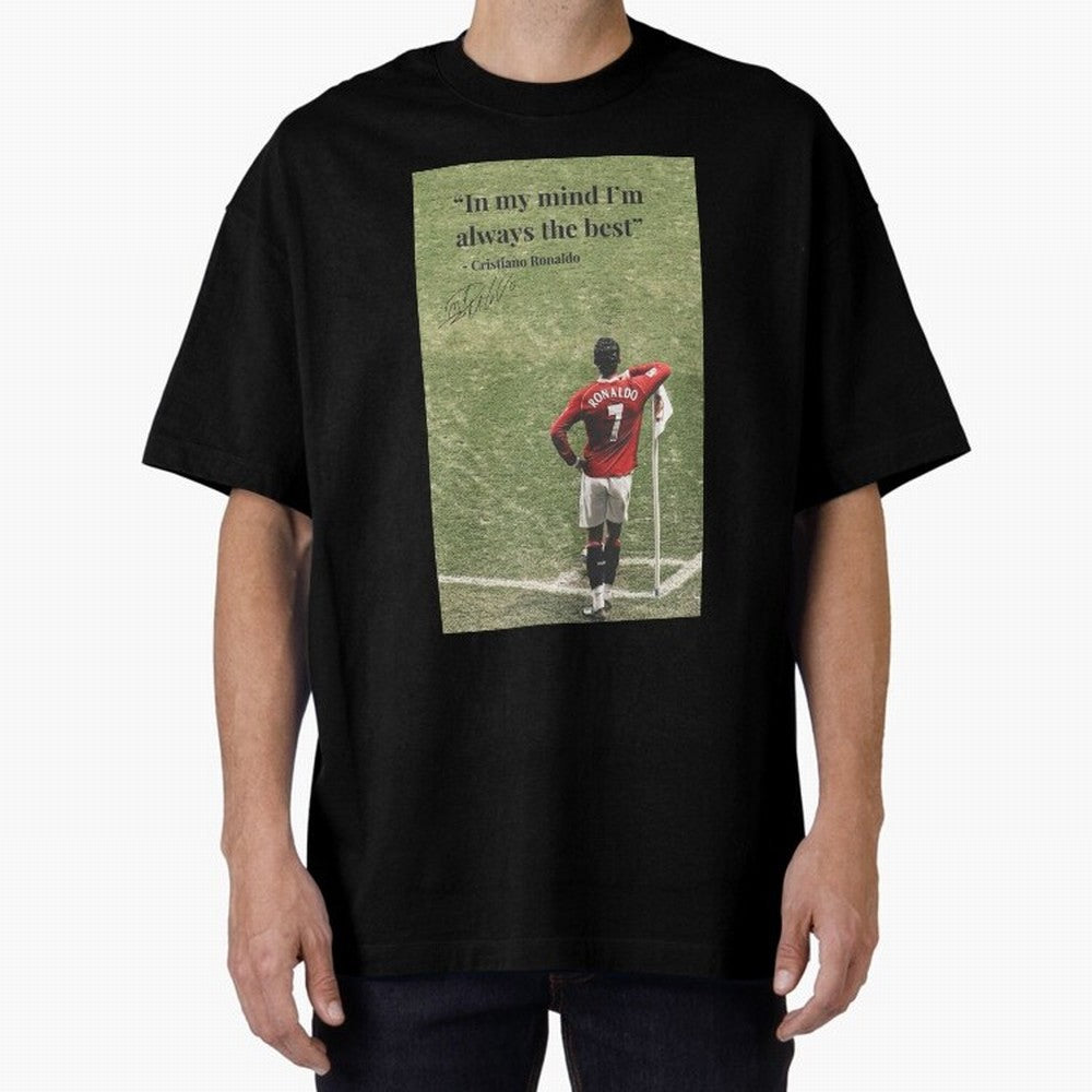 Cristiano Ronaldo Motivation Oversized T-Shirt Turn Every Weekend Toward Global Football Passion for FIFA World Cup 2026, Featuring Neymar, England, France and Netherlands, Supporter Pride, Iconic Celebrations, Legendary Names and Global Match Day