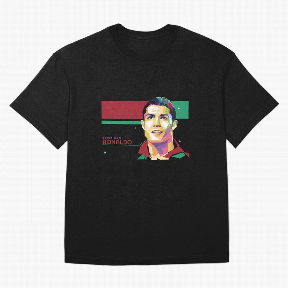 Cristiano Ronaldo ¨C Legendary Football Star & GOAT Artwork Oversized T-Shirt Keep Football History Alive during the FIFA World Cup 2026 USA Canada Mexico Journey through CR7 and Messi Highlights, Argentina and Brazil Pride, Worldwide Fan Energy,